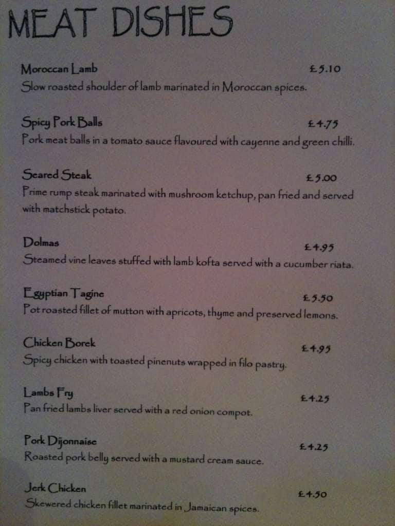 Sakara menu