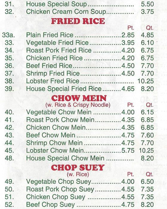 peking house menu