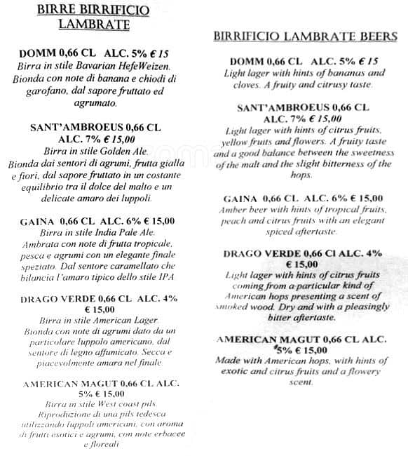 Menu di LadyBù 