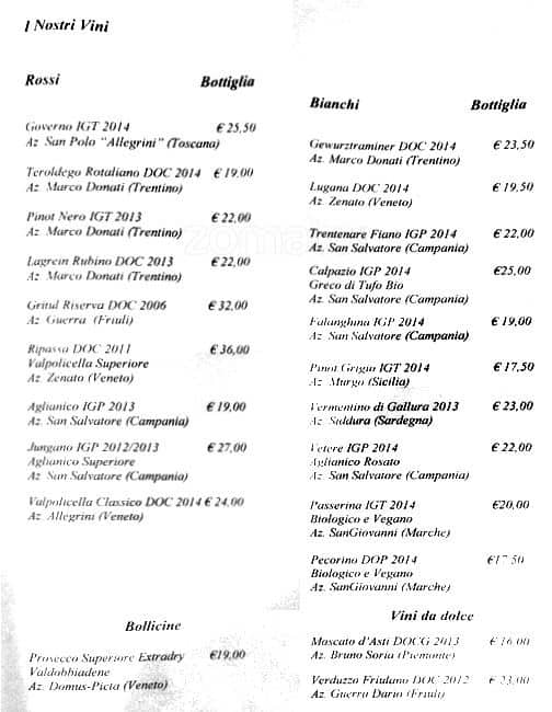 Menu di LadyBù 