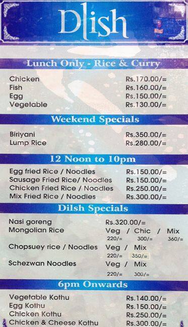 Carta de Delish Cafe & Restaurant