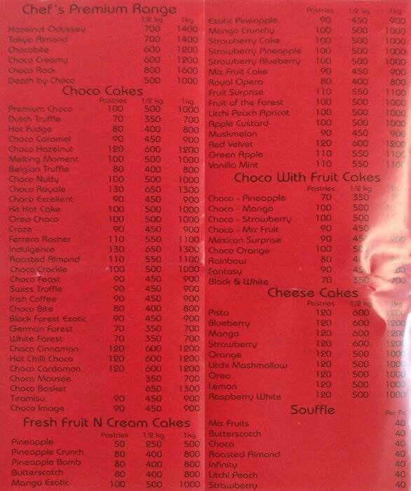 Bakers & More Menu, Menu de Bakers & More, Santacruz West, Mumbai Zomato