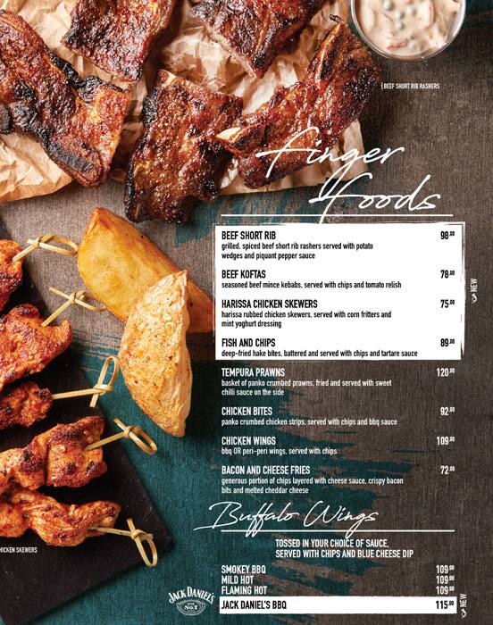 News Cafe menu