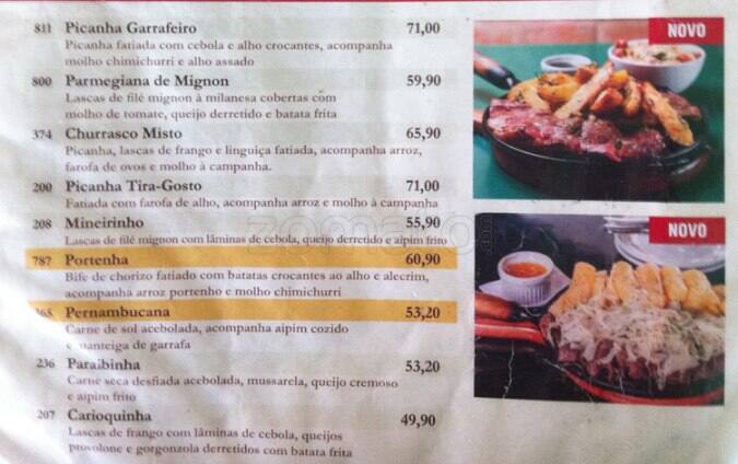 Botequim Informal cardápio