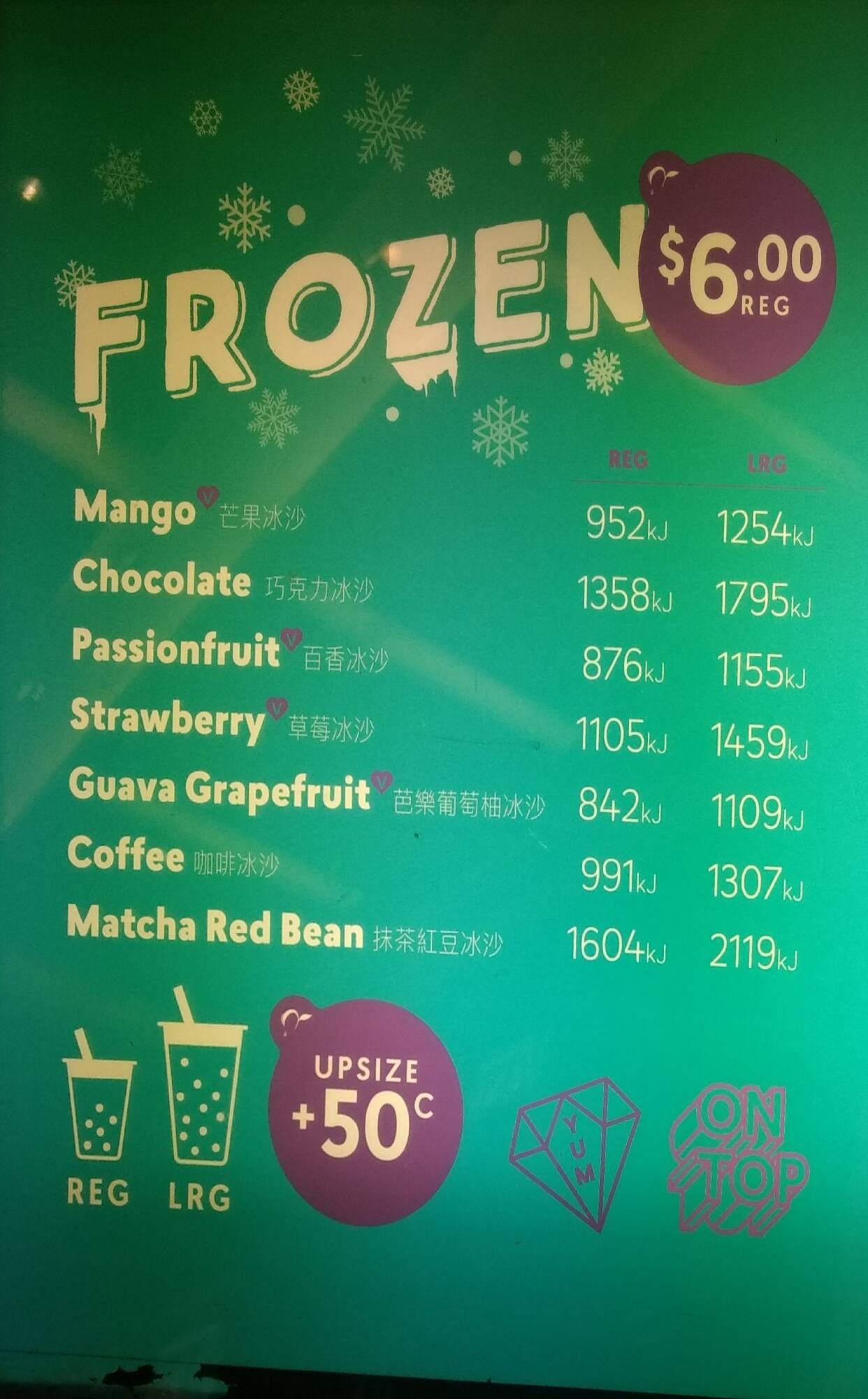 Chatime menu