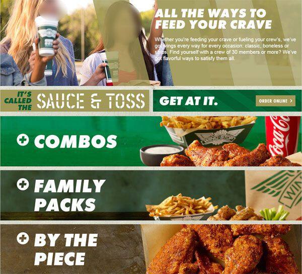 Menu at Wingstop restaurant, Chula Vista, E H St Ste E