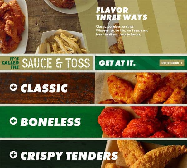Menu at Wingstop restaurant, Chula Vista, E H St Ste E