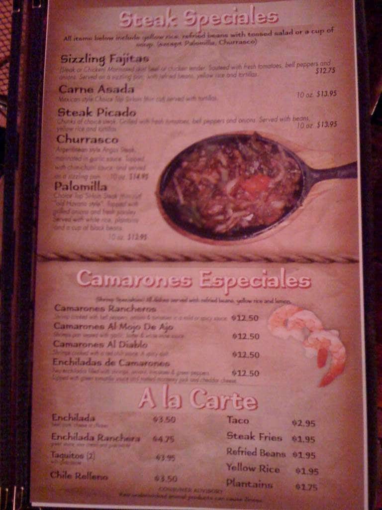 EL LEONCITO MENU intelligence overview