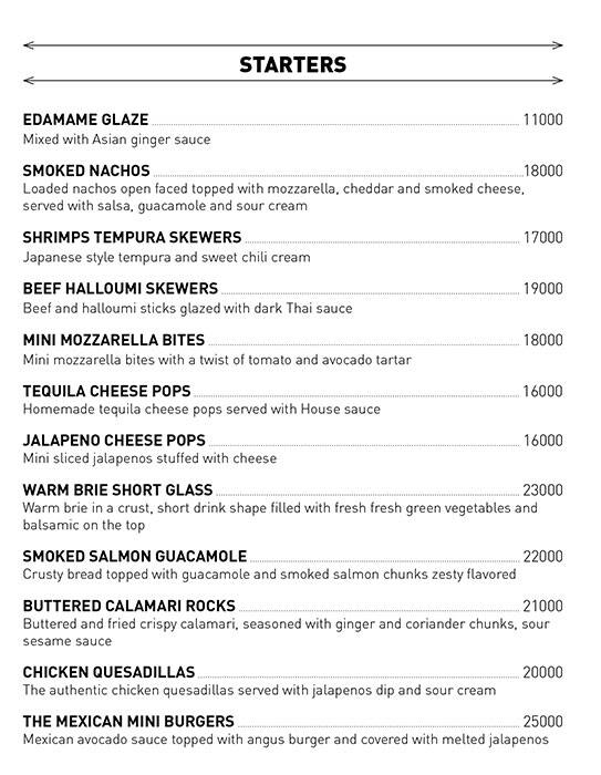 Mayor menu
