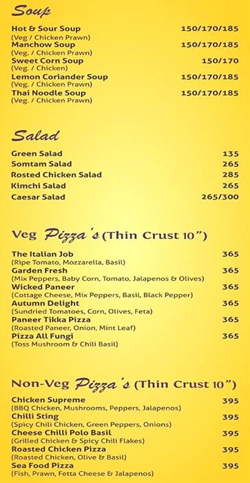 Joint By Plan B Menu Menu For Joint By Plan B Sohna Road