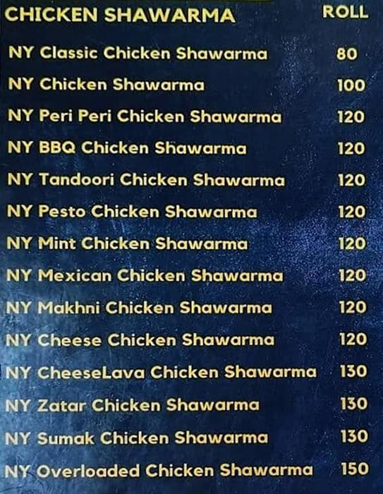 Menu of Leo Shawarma, Anna Nagar West, Chennai