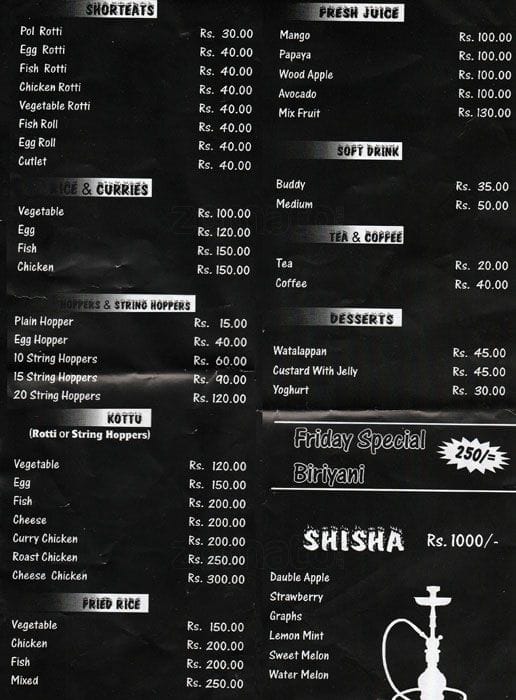Carta de Spicy Kitchen