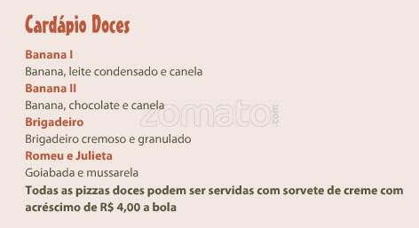 Pizzaria David em Vila Leopoldina cardápio