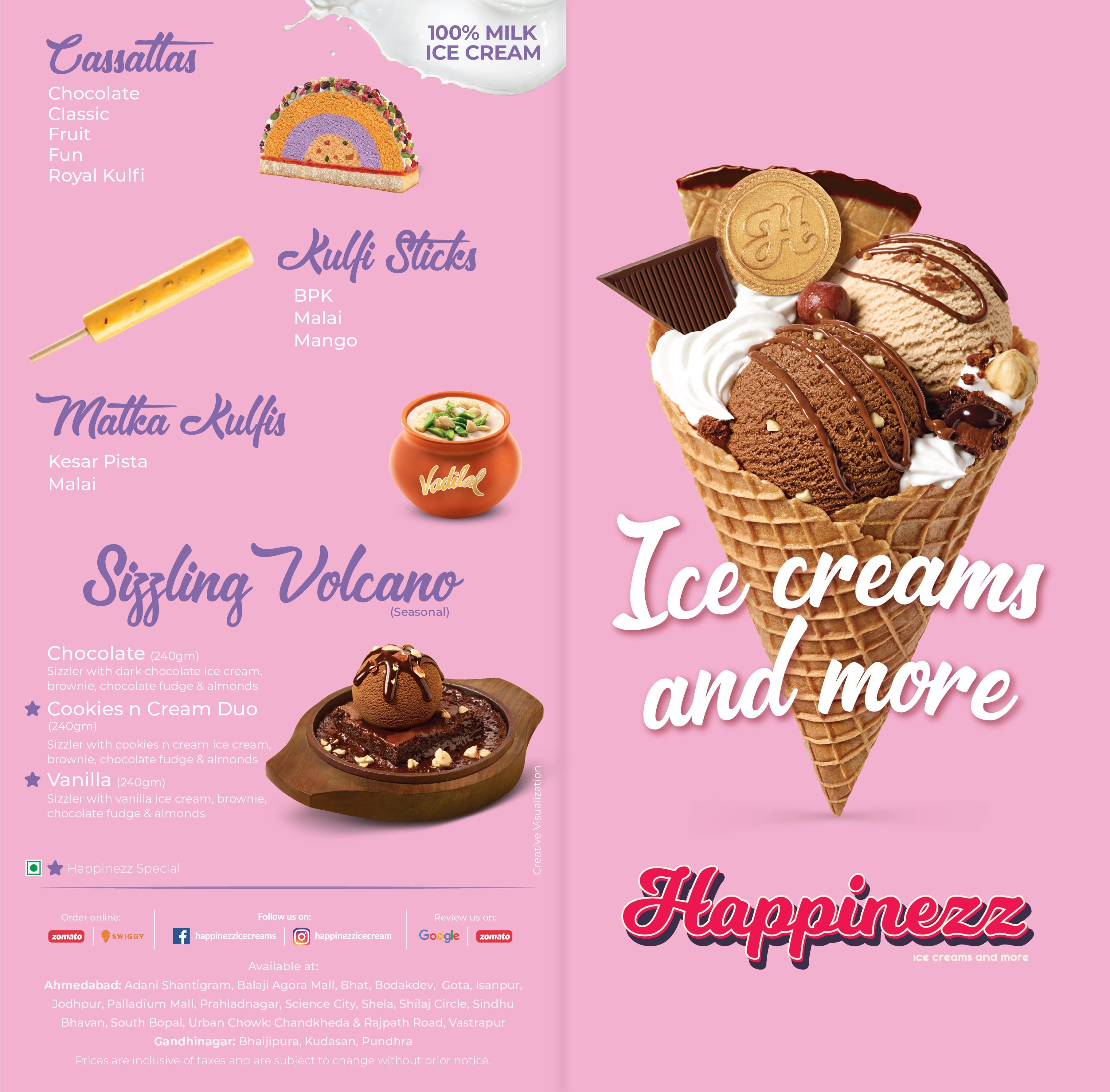 Quo Vadis Politics '93 デスメタル 激レア オリジナル Vadilal Happinezz, Bopal, Ahmedabad | Zomato