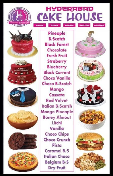 Premium Vector | Food menu template for cake shop