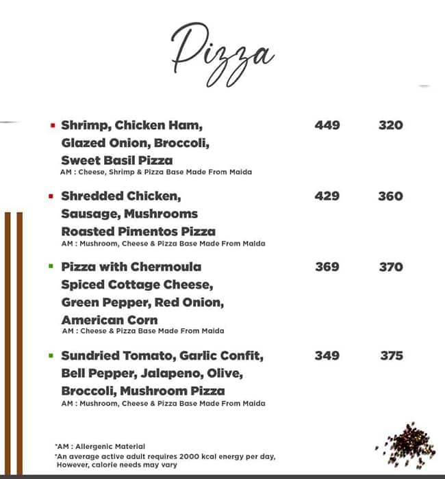 Afraa Deli menu