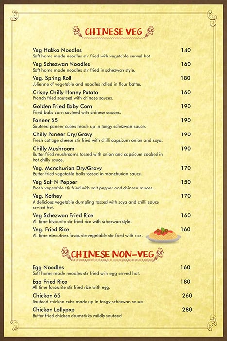 Menu at Shahi Haveli Bar & Restaurant, Bhopal, 1st Floor Shashwat Tower 238