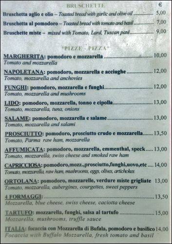 Menu di Caffe' Barocco 