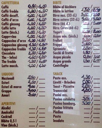 Menu de Chico Cafe