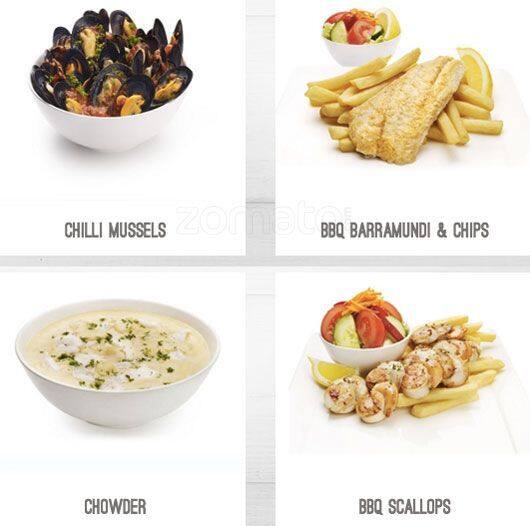 Menu at Kailis Fish Market Cafe Waterfront, Fremantle