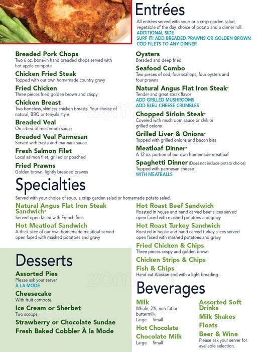 Menu at Family Pancake House restaurant, Dallas