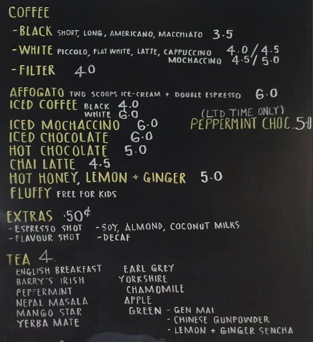 Remedy Coffee Menu, Menu for Remedy Coffee, Wellesley Street West ...