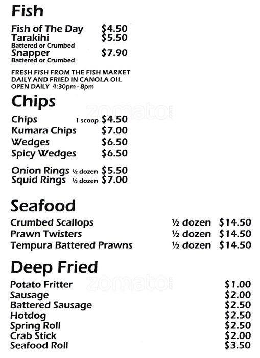 Greenwoods Fresh Catch Menu, Menu for Greenwoods Fresh Catch, Epsom