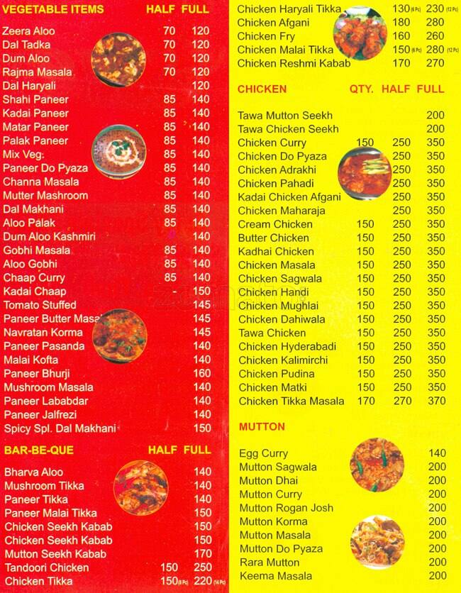 Spicy Restaurant Menu, Menu for Spicy Restaurant, Hauz Khas, New Delhi ...