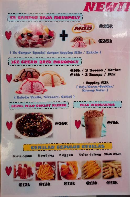 ice monopoly menu menu podniku ice monopoly grogol jakarta ice monopoly grogol menu