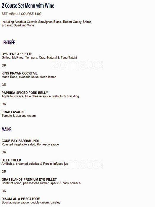 Carta de Shuck Restaurant