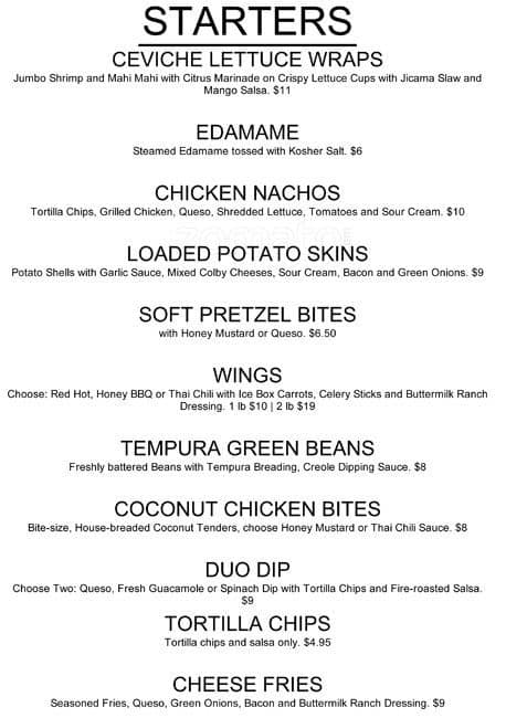 Menu at Studio Movie Grill pub & bar, Dallas, 13933 N ...