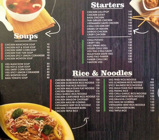 Sizzling China Menu, Menu for Sizzling China, Malleshwaram, Bangalore