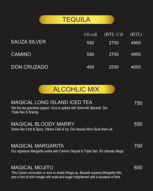 Menu at TheVault Disc & Lounge, Lucknow