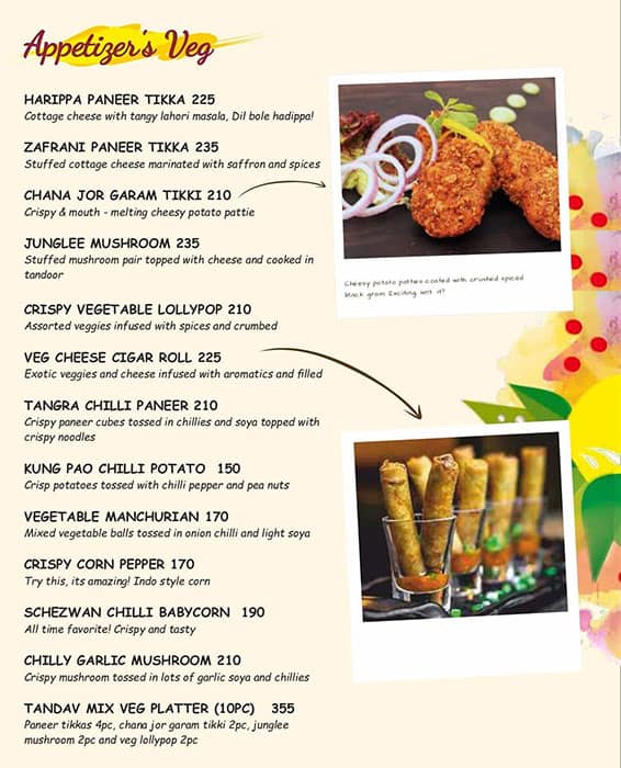 Menu of Tandav Resto Pub & Lounge, Kasba, Kolkata