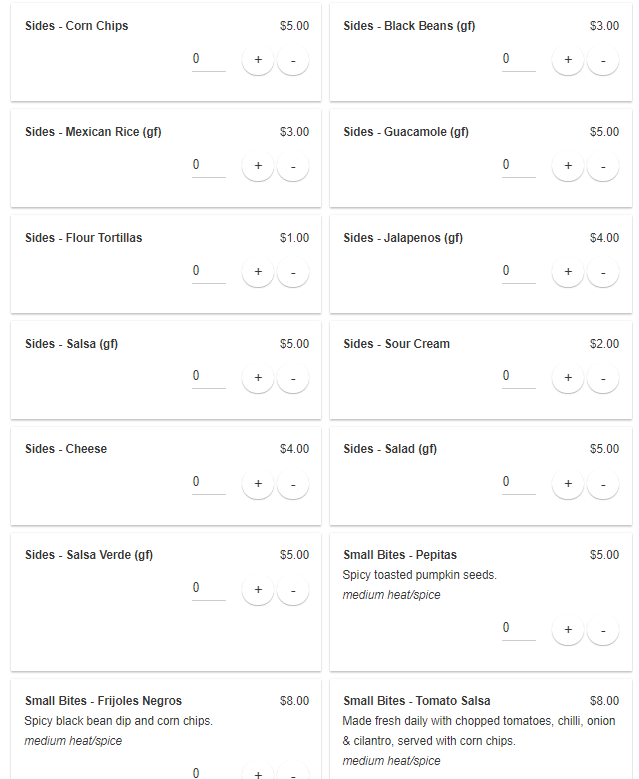 Menu at The Flying Burrito Brothers Hamilton restaurant, Hamilton