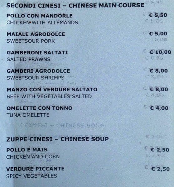 Menu di New Drink and Food - CHIUSO 