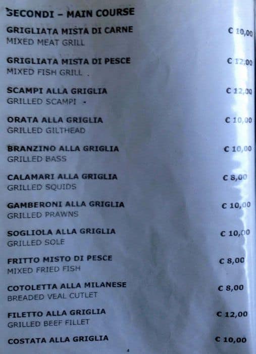 Menu di New Drink and Food - CHIUSO 