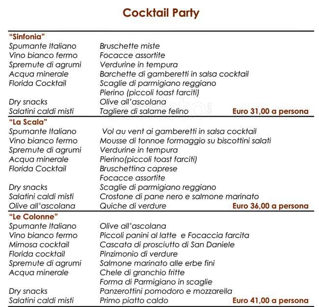 Menu di Il Capriccio 