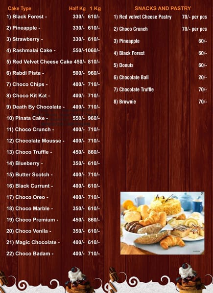 The cake hub, Nayagaon - Restaurant menu and reviews