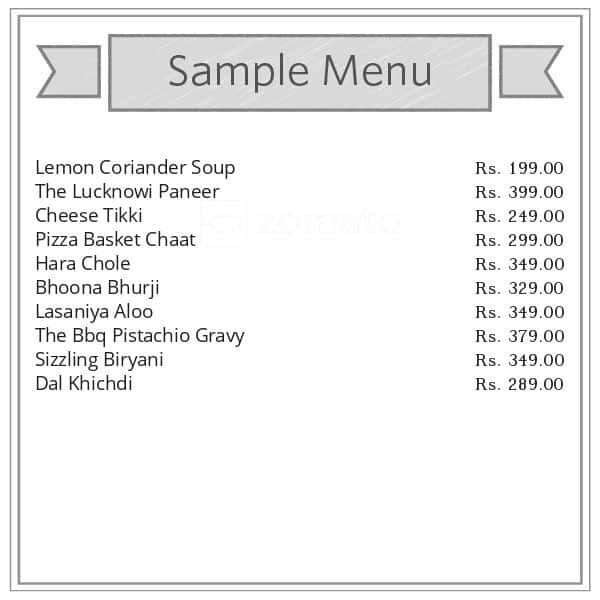 Menu of The Secret Kitchen, Alkapuri, Vadodara