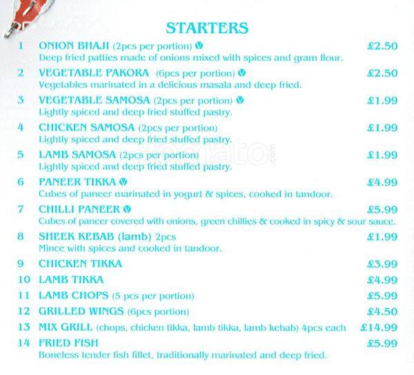 Arsh Menu, Menu for Arsh, Balham, London Zomato UK