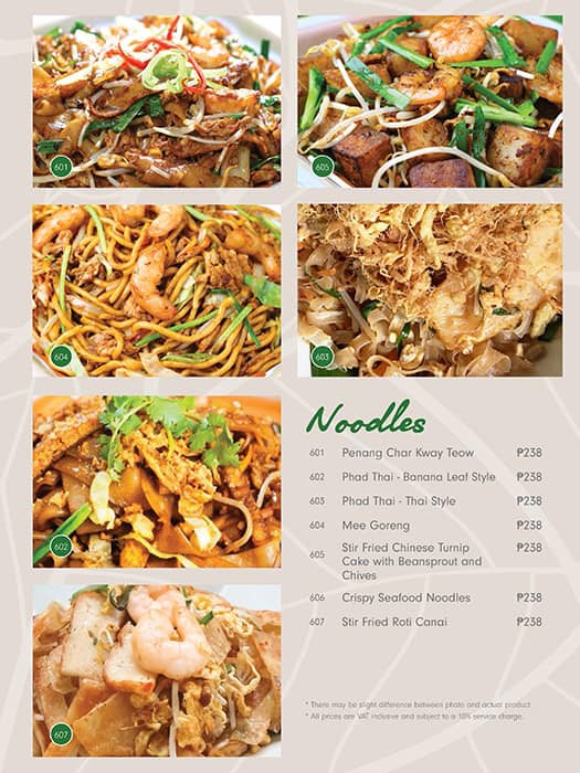 Menu at Banana Leaf Curry House restaurant, Mandaluyong, The Podium