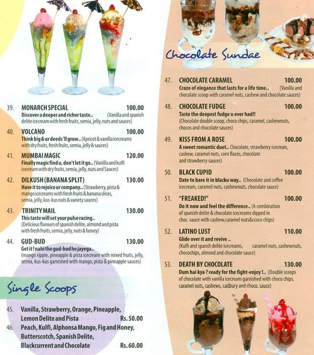 Menu at Meriiboy Ice Cream, Kochi, Food Circle