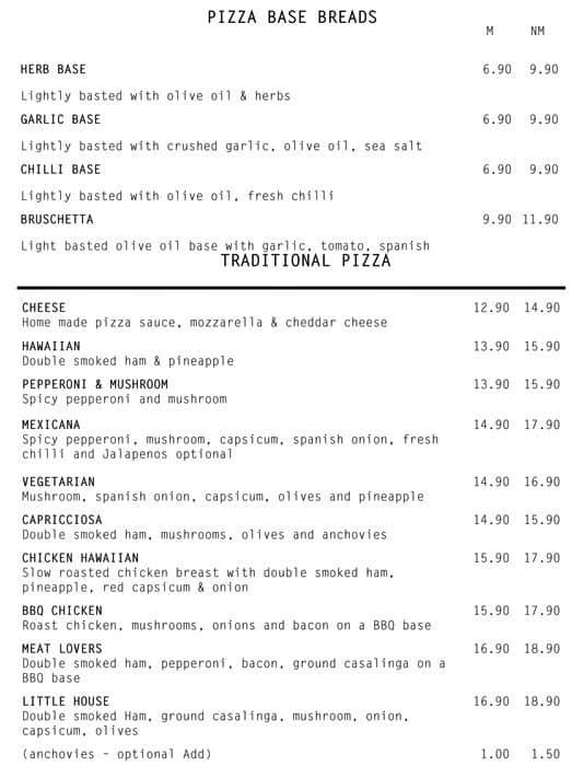 Escape Pizzeria at Canley Heights RSL Menu - Urbanspoon/Zomato