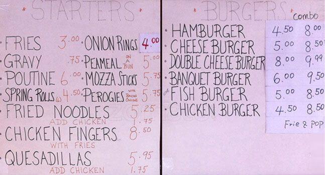 Menu de Duffy's Drive-In Restaurant