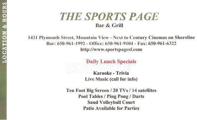 sports page bar mountain view