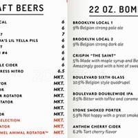 Goodfriend Beer Garden And Burger House Menu