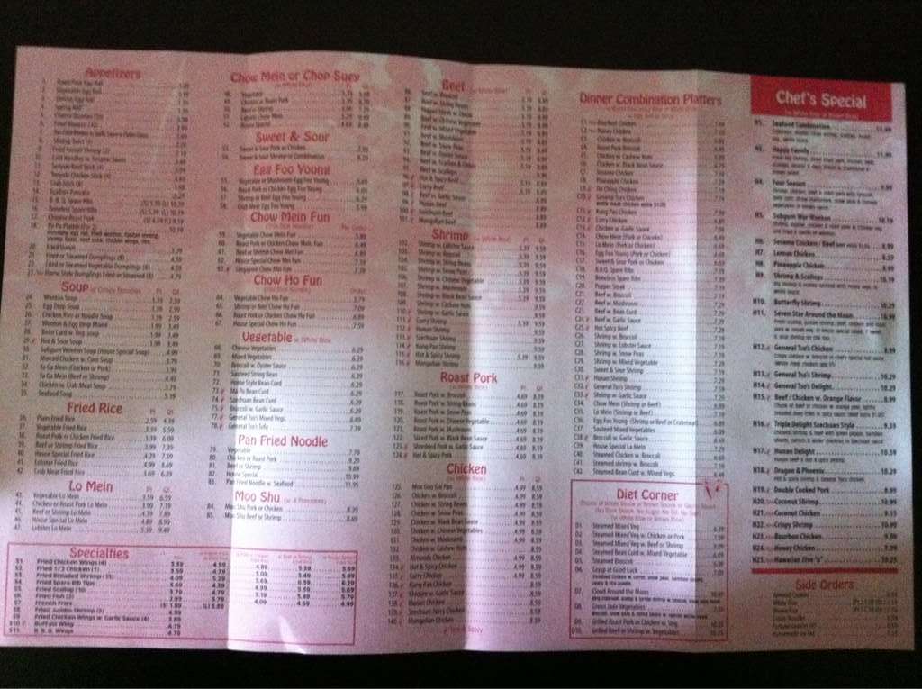 Joy Garden Menu Menu For Joy Garden Manville Manville