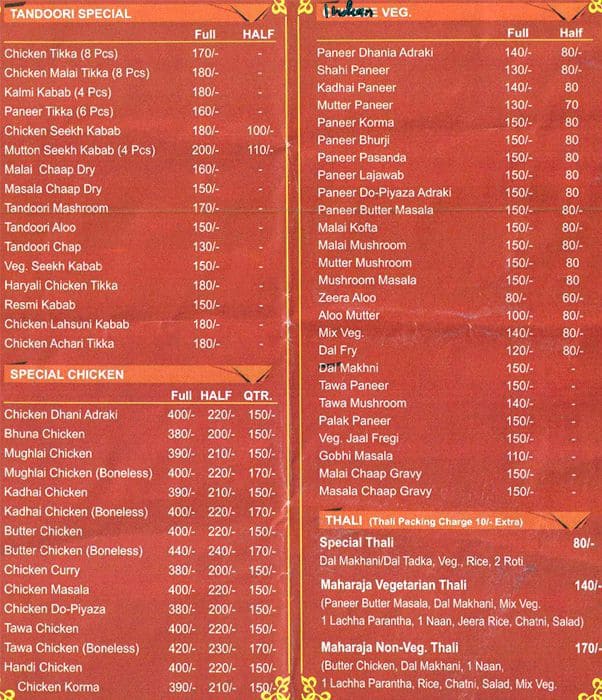 The Chicken Licken Menu, Menu for The Chicken Licken, Sector 56, Noida ...