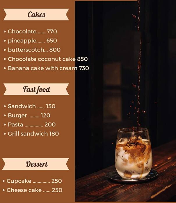 Menu of Verma Bakers, Sector 8, Gurgaon